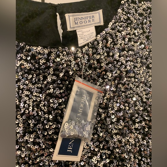 Vintage Jennifer Moore Sequin top size Small - Picture 4 of 7